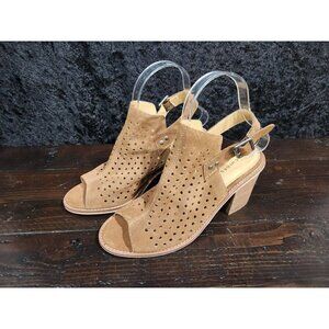 Chinese Laundry Carnival Brown Suede Sling Back Shooties/Sz. 7.5M